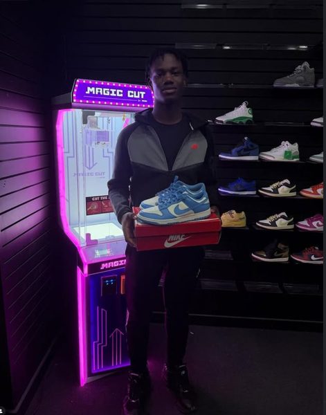 Customer with Nike Dunk Low